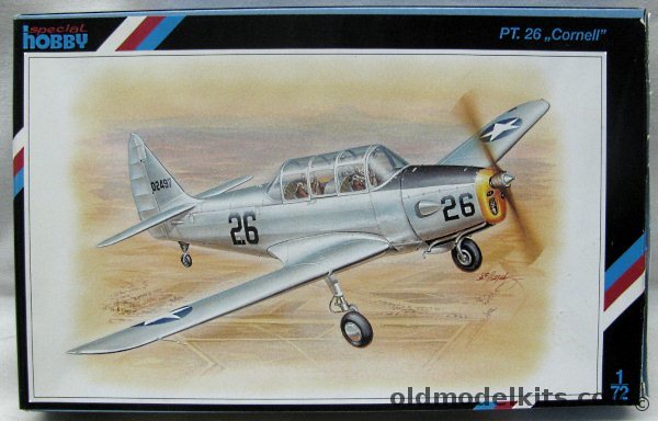 Special Hobby 1/72 PT-26 Cornell Trainer - USAAF 1943 or RCAF 'Little Norway' base at Toronto Canada for Training Norwegian Pilots between August 1942 and July 1944., SH72038 plastic model kit